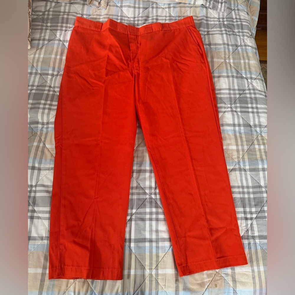 Men's Dickies Orange Chino Pants 48x30